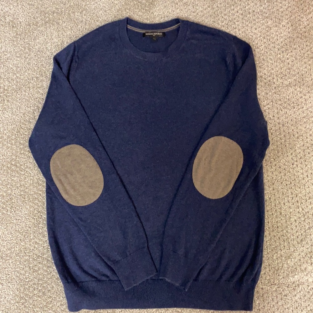 Banana Republic Men’s Navy Knit Sweater Size Large
